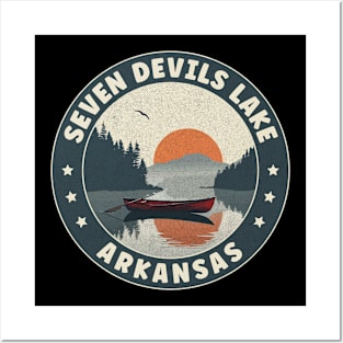 Seven Devils Lake Arkansas Sunset Posters and Art